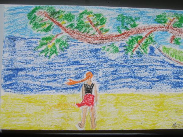 un matin sur la plage